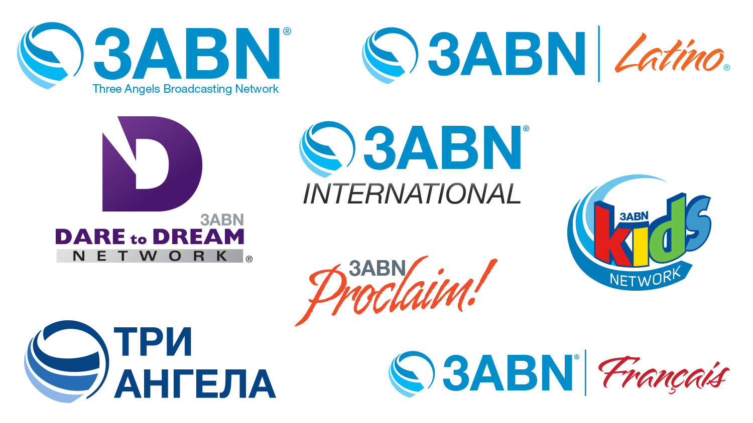 3ABN TV Network Logos