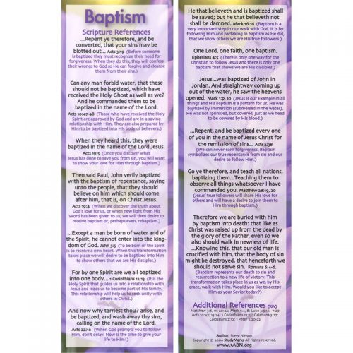Baptism - 3ABN Study Mark Pack