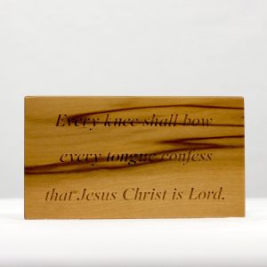 Every Knee Shall Bow Plaque