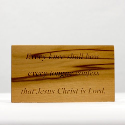 Every Knee Shall Bow Plaque