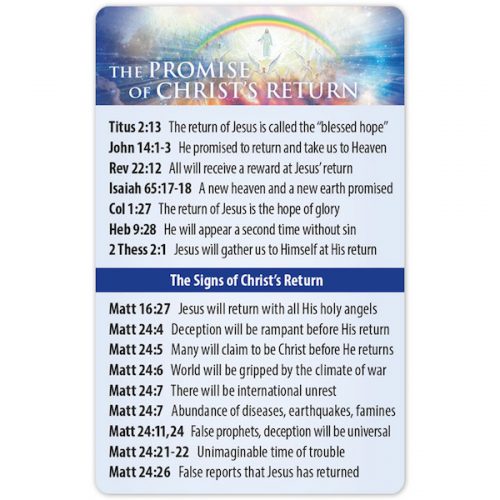 The Promise of Christ's Return Bible Reference Card Pack