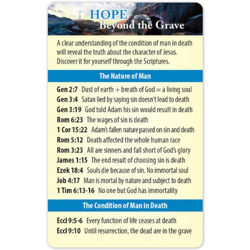 Hope Beyond The Grave Bible Reference Card Pack