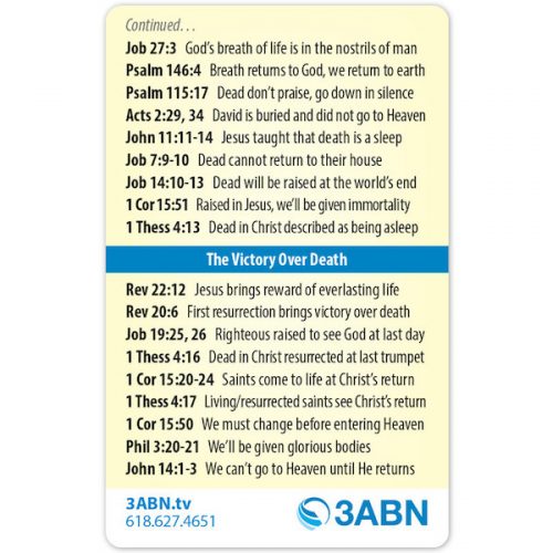 Hope Beyond The Grave Bible Reference Card Pack - Image 2