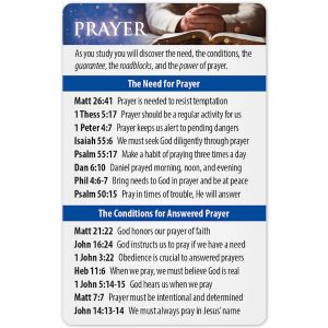 Prayer Bible Reference Card Pack