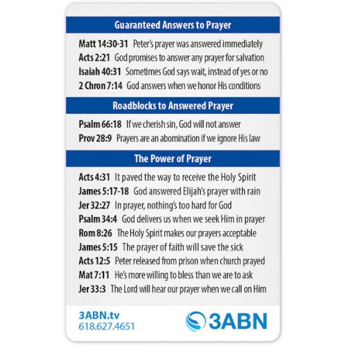 Prayer Bible Reference Card Pack - Image 2