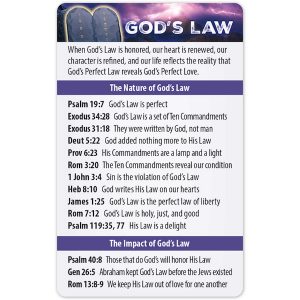 God's Law Bible Reference Card Pack