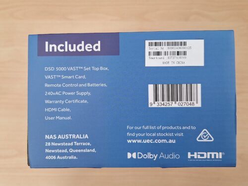 VAST UEC DSD 5000 Satellite Receiver - Image 2