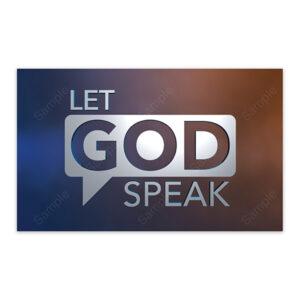 Let God Speak Share Card (100 pack)